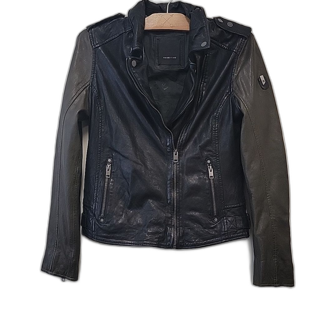 Mauritius Black Leather Jacket